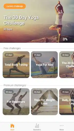Play Yoga Workout Challenge - Lose weight with yoga  and enjoy Yoga Workout Challenge - Lose weight with yoga with UptoPlay