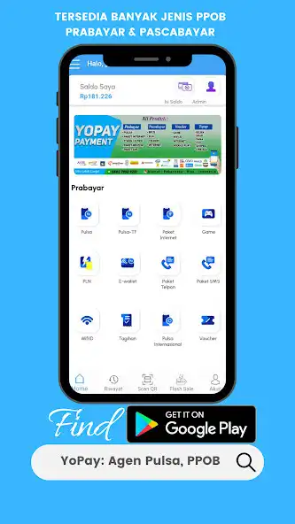 Play YoPay: Agen Pulsa, Game  PPOB  and enjoy YoPay: Agen Pulsa, Game  PPOB with UptoPlay