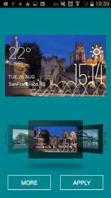 Play York weather widget/clock