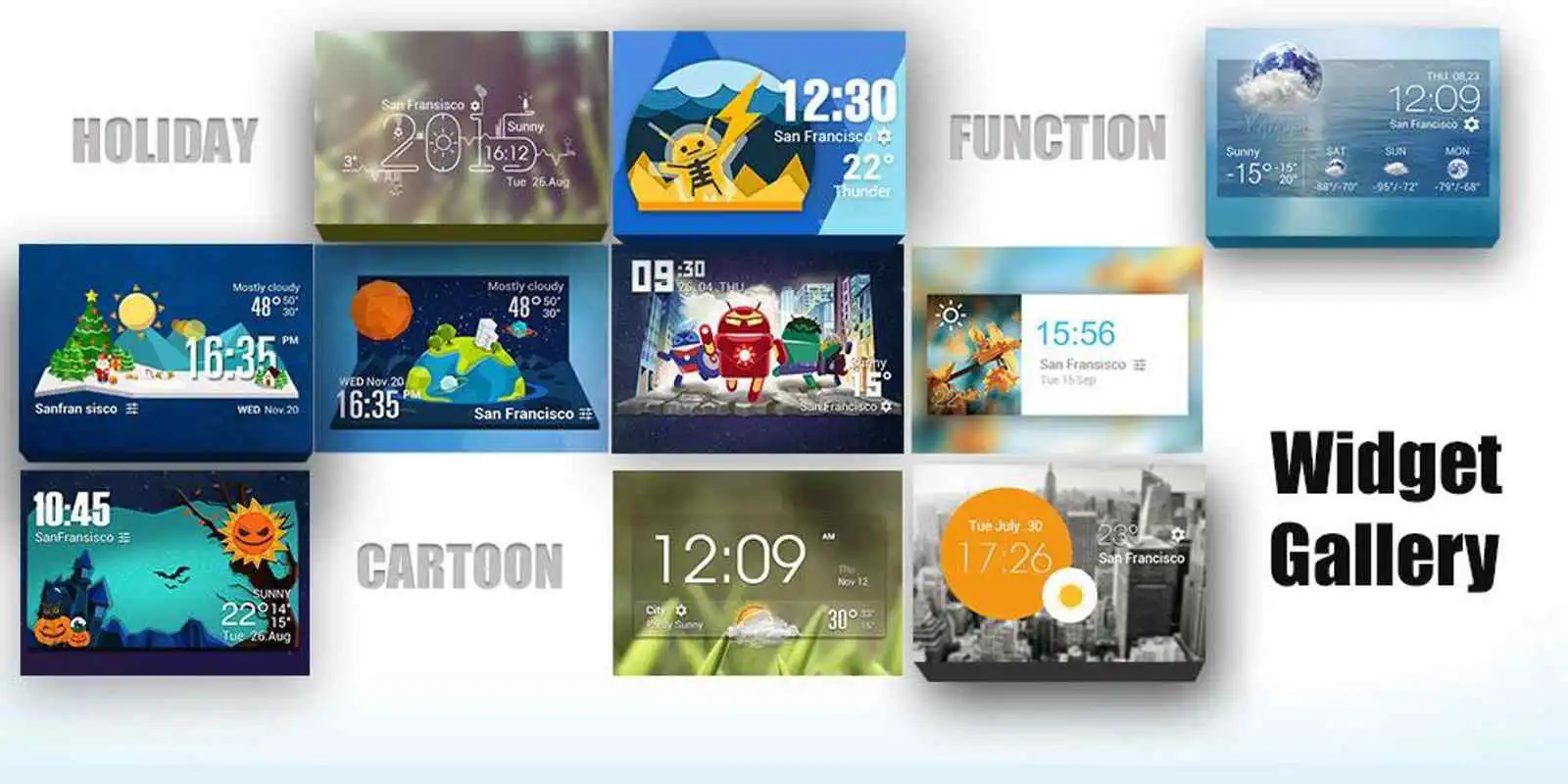 Play York weather widget/clock