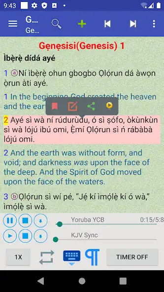 Play Yoruba English Audio Bible  and enjoy Yoruba English Audio Bible with UptoPlay