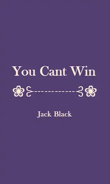 Play You cant win - eBook as an online game You cant win - eBook with UptoPlay