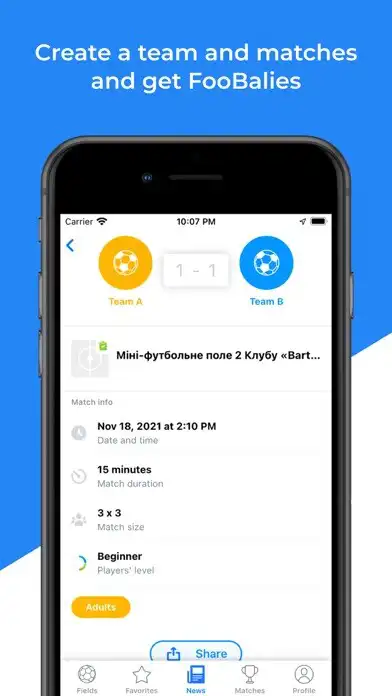 Play YouFootball - реальный футбол as an online game YouFootball - реальный футбол with UptoPlay