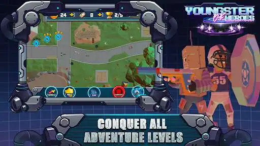 Play Youngster of Heroes: Invasion Galaxy Defends as an online game Youngster of Heroes: Invasion Galaxy Defends with UptoPlay