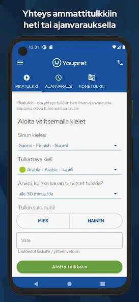 Play Youpret - tilaa tulkki heti  and enjoy Youpret - tilaa tulkki heti with UptoPlay