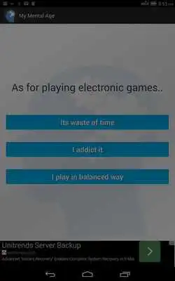 Play Your Mental Age
