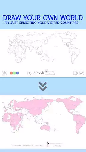Play YOUR WORLD - Color visited country  get your map  and enjoy YOUR WORLD - Color visited country  get your map with UptoPlay
