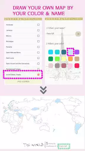 Play YOUR WORLD - Color visited country  get your map as an online game YOUR WORLD - Color visited country  get your map with UptoPlay