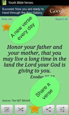 Play Youth Bible Verses  widget