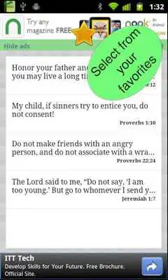 Play Youth Bible Verses  widget
