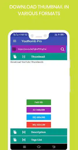 Play Youthumb Pro - Download Thumbnail ,Copy Tags & etc  and enjoy Youthumb Pro - Download Thumbnail ,Copy Tags & etc with UptoPlay