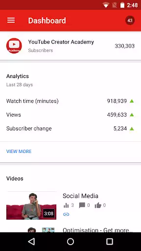 Play YouTube Studio as an online game YouTube Studio with UptoPlay