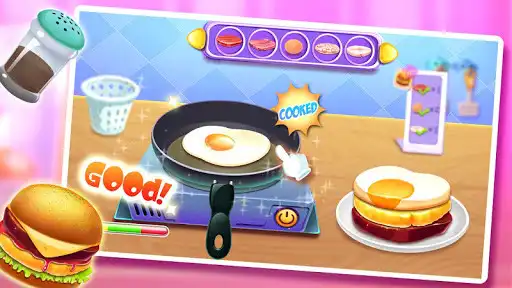 Play Yummy  Hamburger Cooking Game as an online game Yummy  Hamburger Cooking Game with UptoPlay