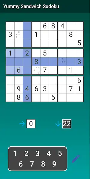 Play Yummy Sandwich Sudoku as an online game Yummy Sandwich Sudoku with UptoPlay