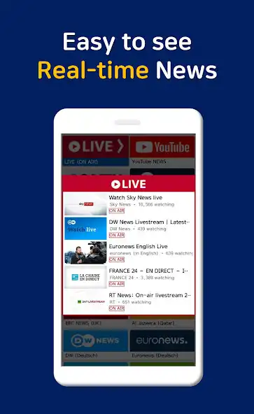 Play YW NEWS (Live Streaming News in World) as an online game YW NEWS (Live Streaming News in World) with UptoPlay