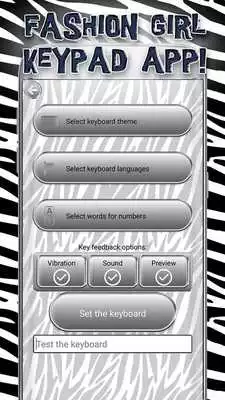Play Zebra Keyboard Themes