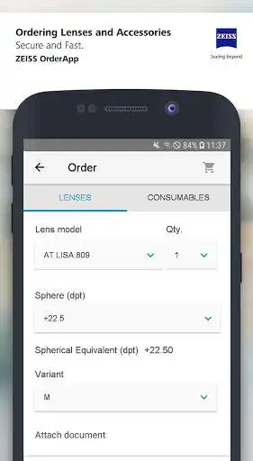 Play ZEISS OrderApp as an online game ZEISS OrderApp with UptoPlay