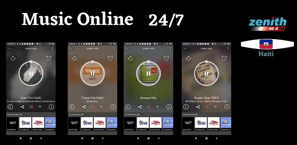 Play Zenith Haiti 96.4 Fm Radio as an online game Zenith Haiti 96.4 Fm Radio with UptoPlay
