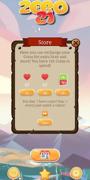 Play Zero 21 - Solitaire Game as an online game Zero 21 - Solitaire Game with UptoPlay