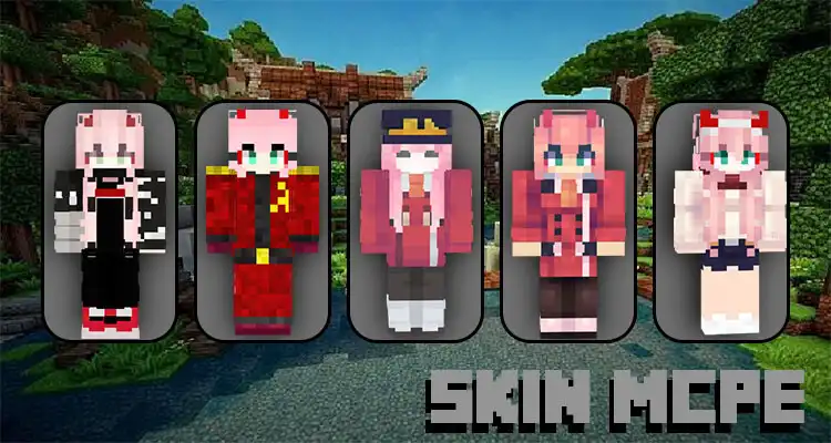 Play ZeroTwo Skins for Minecraft  and enjoy ZeroTwo Skins for Minecraft with UptoPlay