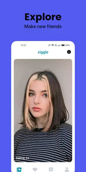 Play Ziggle: Make friends, Chat  and enjoy Ziggle: Make friends, Chat with UptoPlay