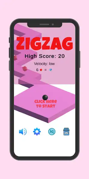 Play Zig Zag Ball - Classic Game  and enjoy Zig Zag Ball - Classic Game with UptoPlay