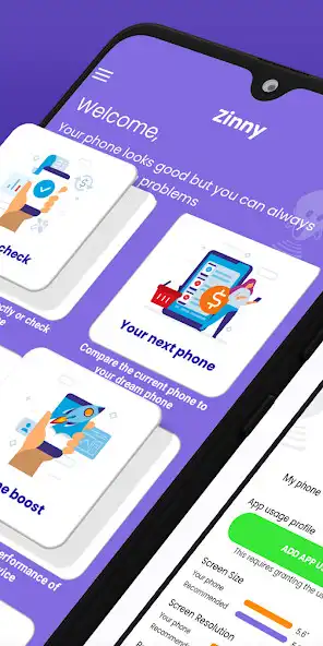 Play Zinny Phone Test, Fix  Boost as an online game Zinny Phone Test, Fix  Boost with UptoPlay