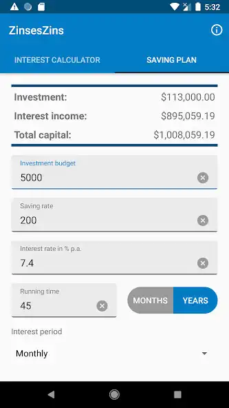 Play ZinsesZins - Yield calculator as an online game ZinsesZins - Yield calculator with UptoPlay