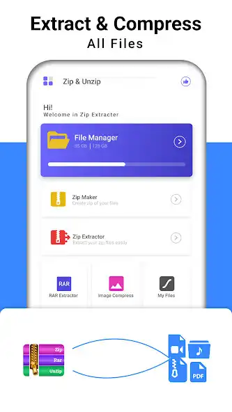 Play Zip Extractor: Zip File Viewer as an online game Zip Extractor: Zip File Viewer with UptoPlay