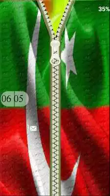Play Zipper Lock:PTI Flag
