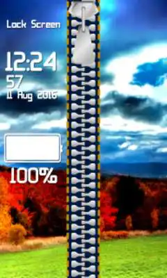 Play Zipper Lock Screen Autumn