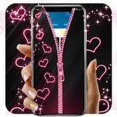 Free play online Zipper Lock Screen Neon APK