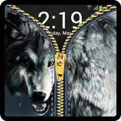 Free play online Zipper Lock Screen Wolf APK