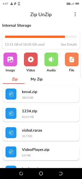 Play Zip, Unzip  Rar File Extracto  and enjoy Zip, Unzip  Rar File Extracto with UptoPlay