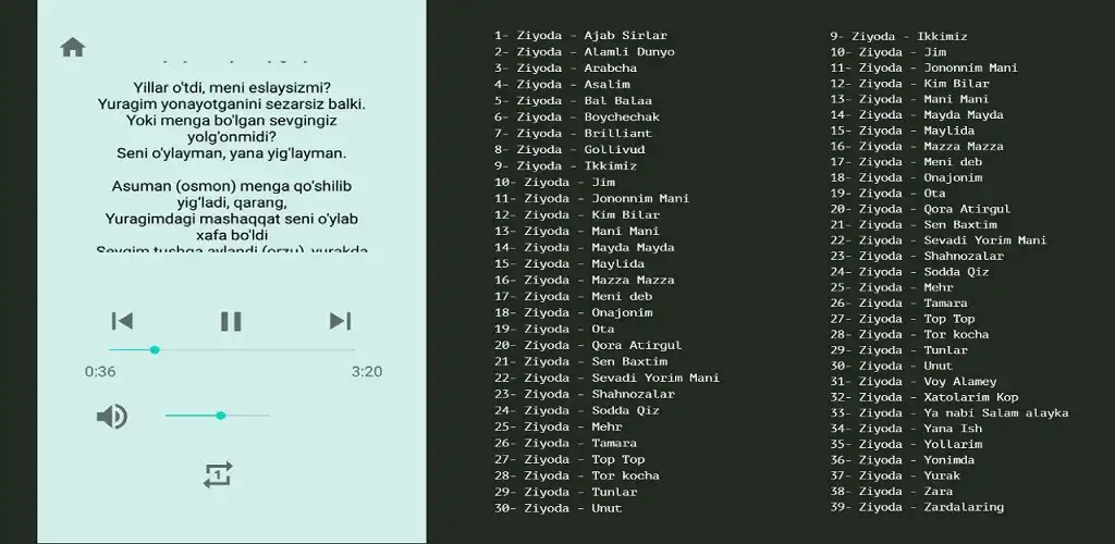 Play ziyoda qoshiqlari 2023  and enjoy ziyoda qoshiqlari 2023 with UptoPlay