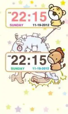 Play Zodiac sign Clock Widget