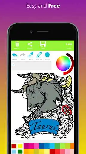 Play Zodiac Sign Coloring Book as an online game Zodiac Sign Coloring Book with UptoPlay