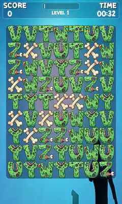 Play ZOMBIE ALPHABET MATCH 3 GAMES