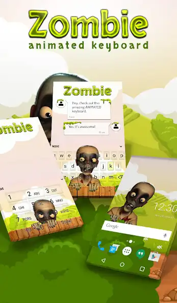 Play Zombie Animated Keyboard + Live Wallpaper  and enjoy Zombie Animated Keyboard + Live Wallpaper with UptoPlay