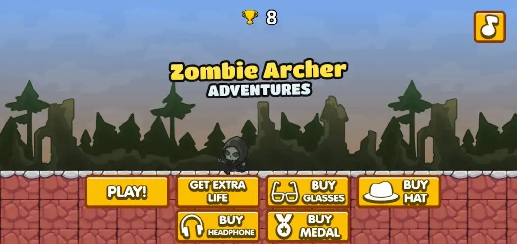 Play Zombie Archer Adventures as an online game Zombie Archer Adventures with UptoPlay