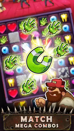 Play Zombie Blast - Match 3 Puzzle as an online game Zombie Blast - Match 3 Puzzle with UptoPlay