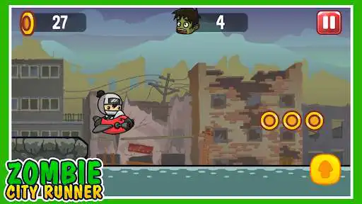 Play Zombie City Runner as an online game Zombie City Runner with UptoPlay