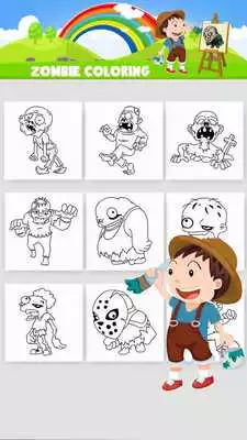 Play Zombie Coloring Game Play Zombie Coloring Game