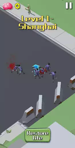 Play Zombie Crowd: City Runner War as an online game Zombie Crowd: City Runner War with UptoPlay