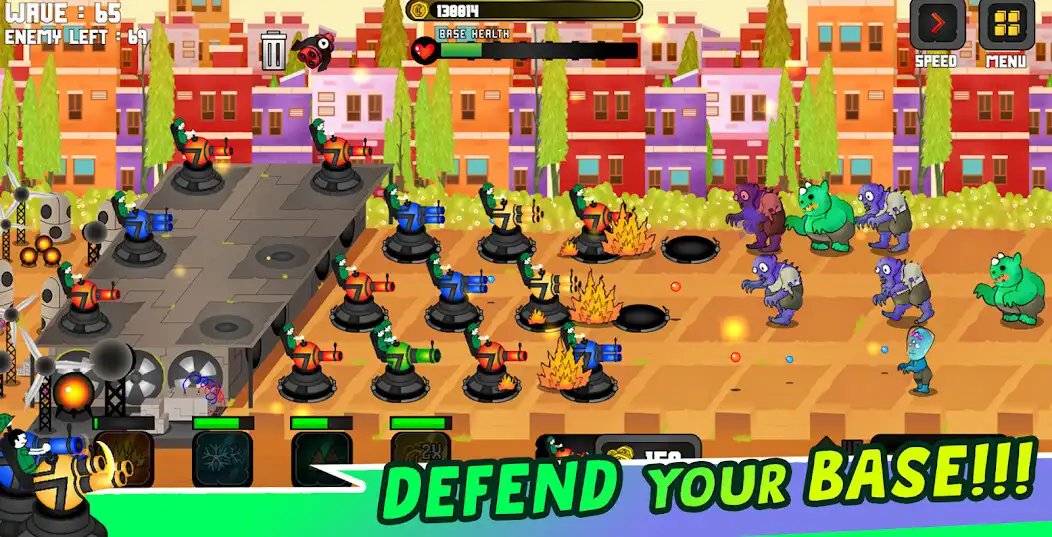 Play Zombie Defense - Cannon War as an online game Zombie Defense - Cannon War with UptoPlay