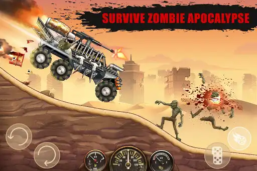 Play Zombie Hill Racing: Earn Climb as an online game Zombie Hill Racing: Earn Climb with UptoPlay