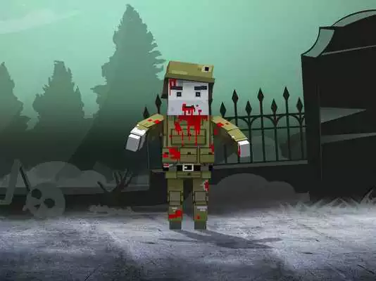 Play Zombie pixel craft shooter