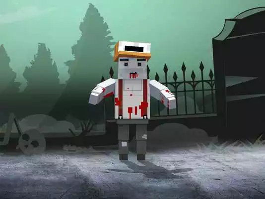 Play Zombie pixel craft shooter