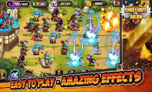 Play Zombie Rabbit Wars - Sheldon Defend as an online game Zombie Rabbit Wars - Sheldon Defend with UptoPlay
