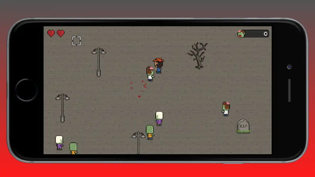 Play Zombie Retro Survival Shooter as an online game Zombie Retro Survival Shooter with UptoPlay